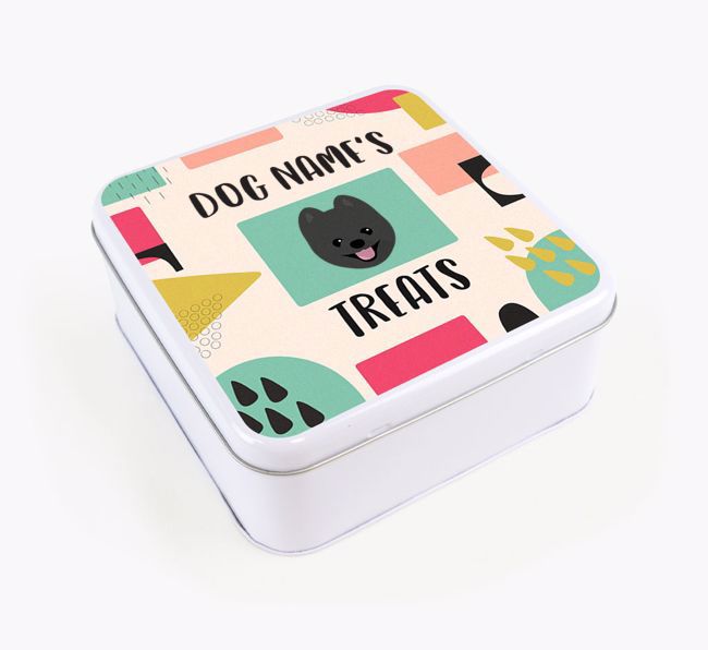 Personalised 'Abstract Design' Square Tin for your {breedFullName}